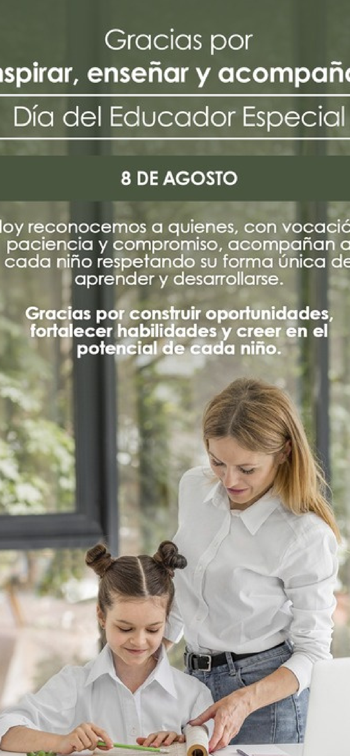 Día del Educador Especial: Gracias por Inspirar, Enseñar y Acompañar
