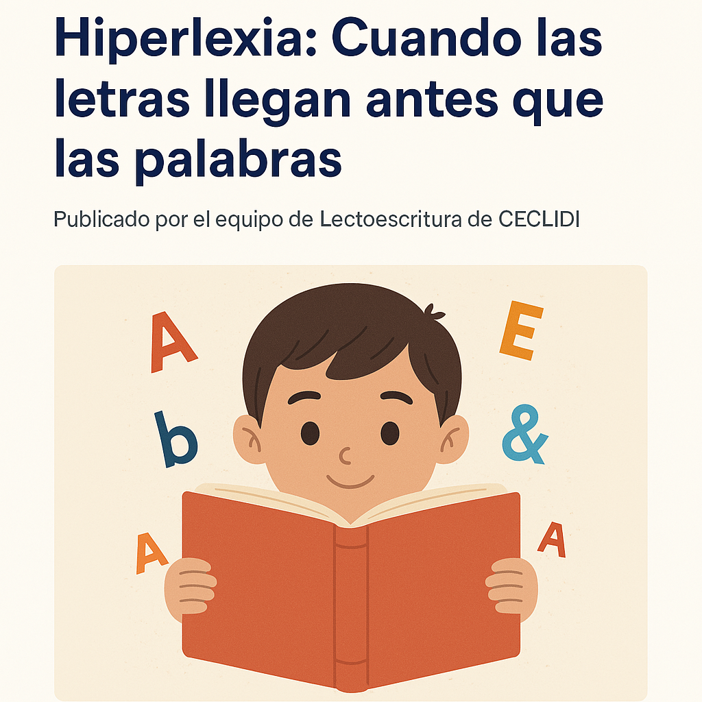Hiperlexia: Cuando las letras llegan antes que las palabras