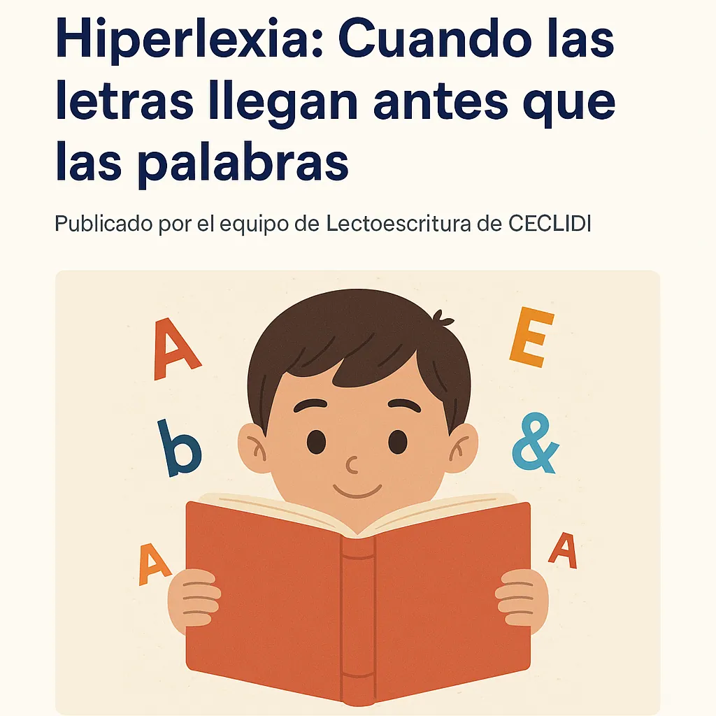 Hiperlexia: Cuando las letras llegan antes que las palabras