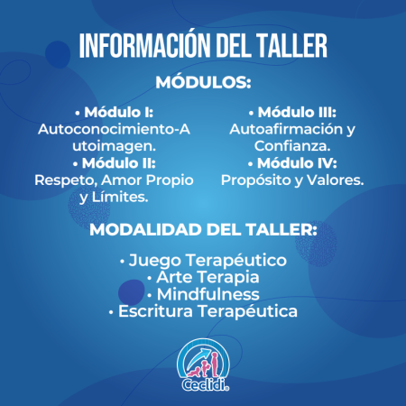 Modulos del taller autoestima ceclidi